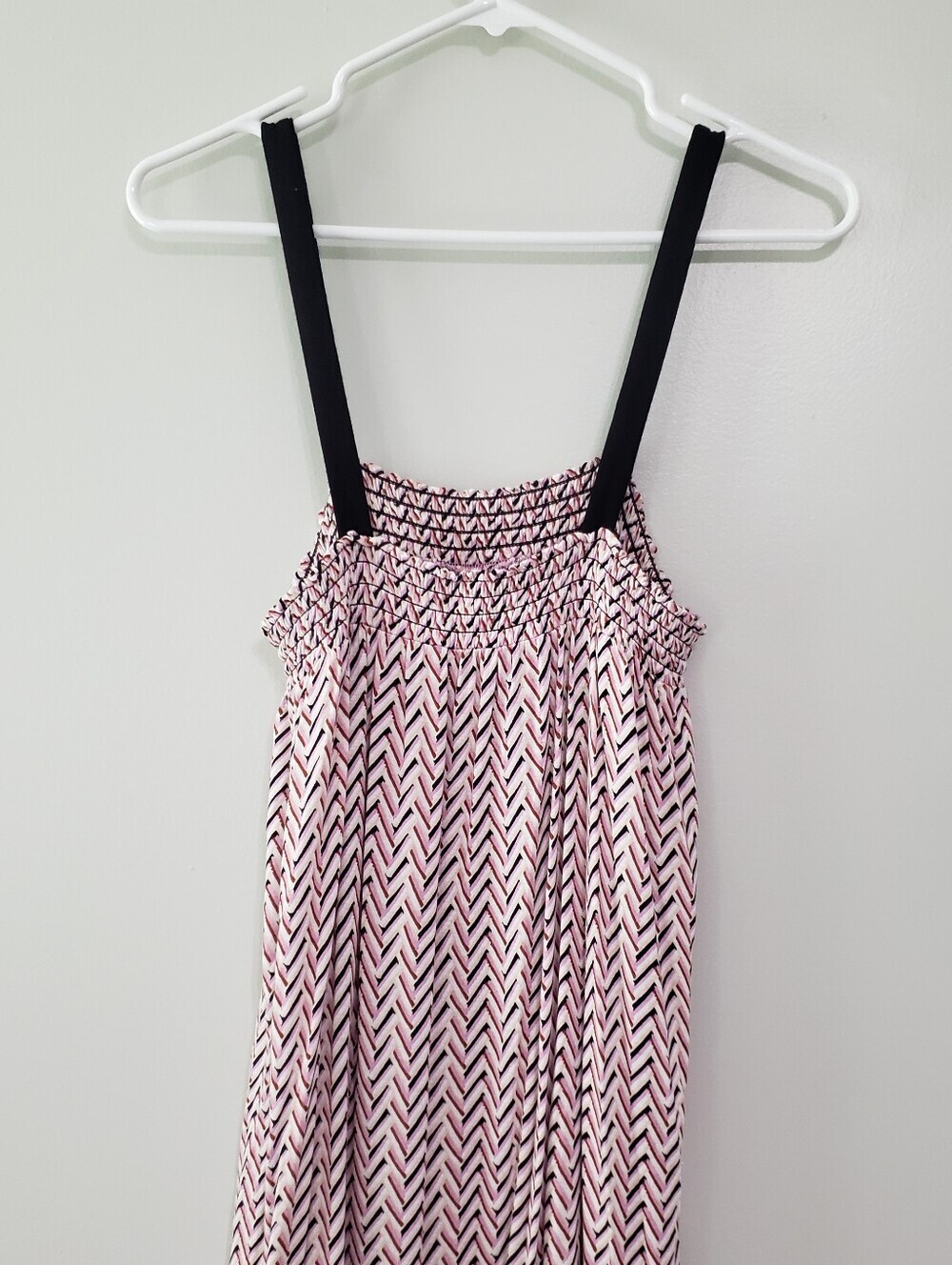 LOFT Sundress Small Multicolor Chevron Soft Strappy Coastal Beach Vacation Boho - Picture 7 of 15